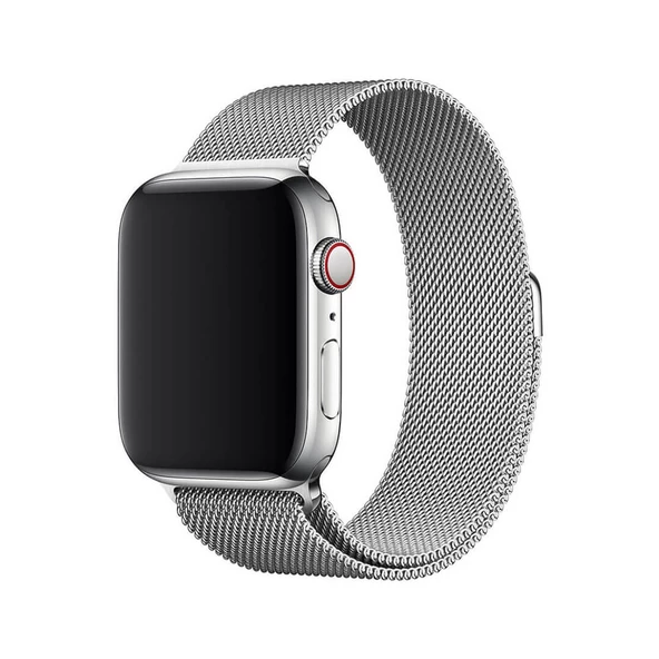 Apple Watch 2 3 4 5 6 Se Nike 42mm 44mm Uyumlu  Kayış Milano Loop Metal Örgü Kordon - 8