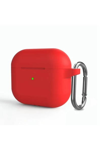 Uyumlu Airpods 3. Nesil Uyumlu Silikon Koruma Kılıf Pembe - 12