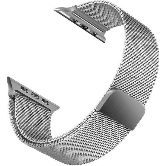 Apple Watch 2 3 4 5 6 Se Nike 42mm 44mm Uyumlu  Kayış Milano Loop Metal Örgü Kordon - 9