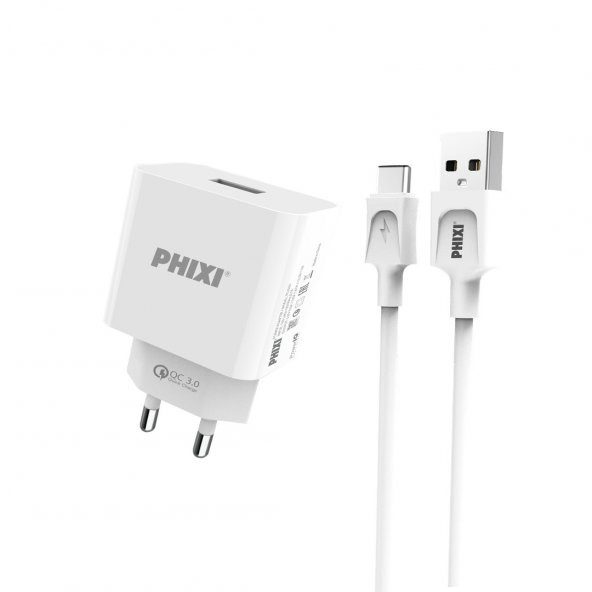 Phixi Force QCH261T Power IQ Qualcomm 3.0 Hızlı Type-C USB Şarj Cihazı