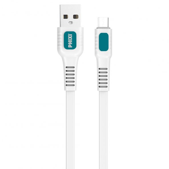 Phixi Force CB457M Yassı ve Güçlendirilmiş Micro USB Şarj ve Data Kablo