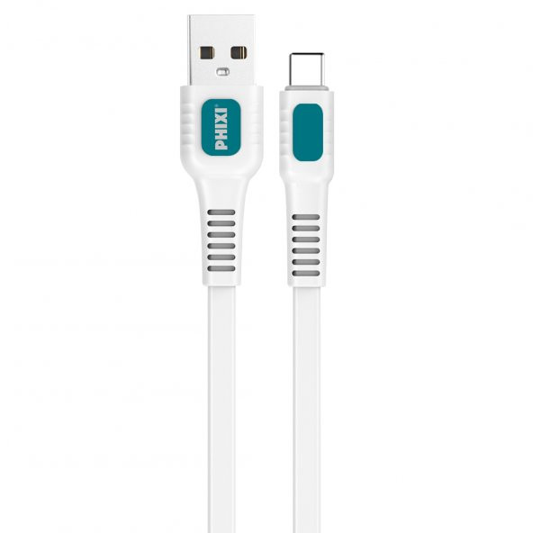 Phixi Force CB457T Yassı ve Güçlendirilmiş Type-C USB Şarj ve Data Kablo