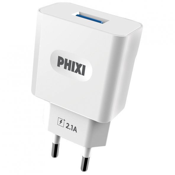 Phixi PCH221T Force Akım Korumalı 2.1A Type-C USB Kablolu Şarj Cihazı - 3