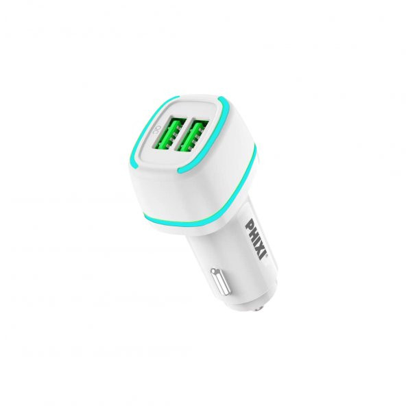 Phixi Force QCC571L Çift Çıkışlı Fast Lightning USB Kablolu Araç Şarj Cihazı - 3