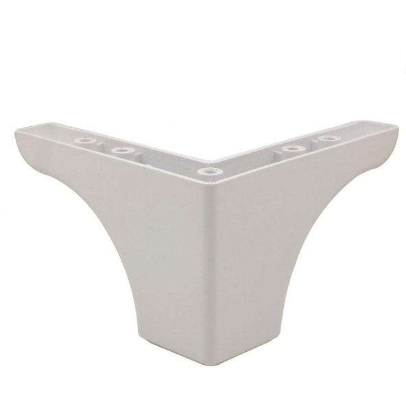 Lüks Mobilya Kanepe Sehpa Puf Koltuk Ayağı 10 cm Beyaz Baza Ayak ürün görseli 1