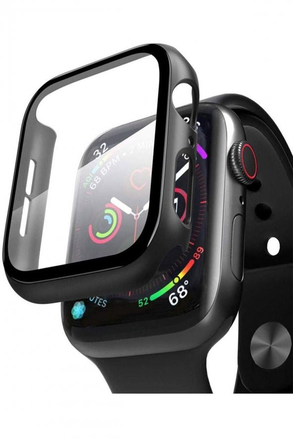 Apple Watch 2 3 4 5 6 Seri 42mm Ekran Koruyucu Kılıf Cam 360 Derece Tam Koruma