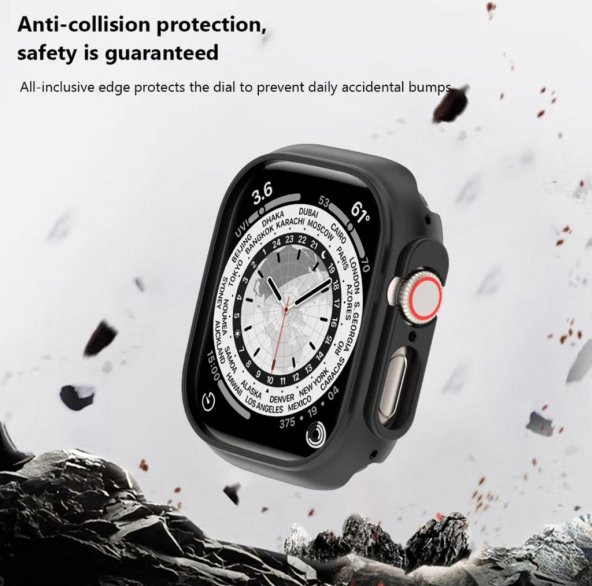 Apple Watch Ultra 49mm Kasa Koruyucu Kılıf Sert PC ( Önü Açık )