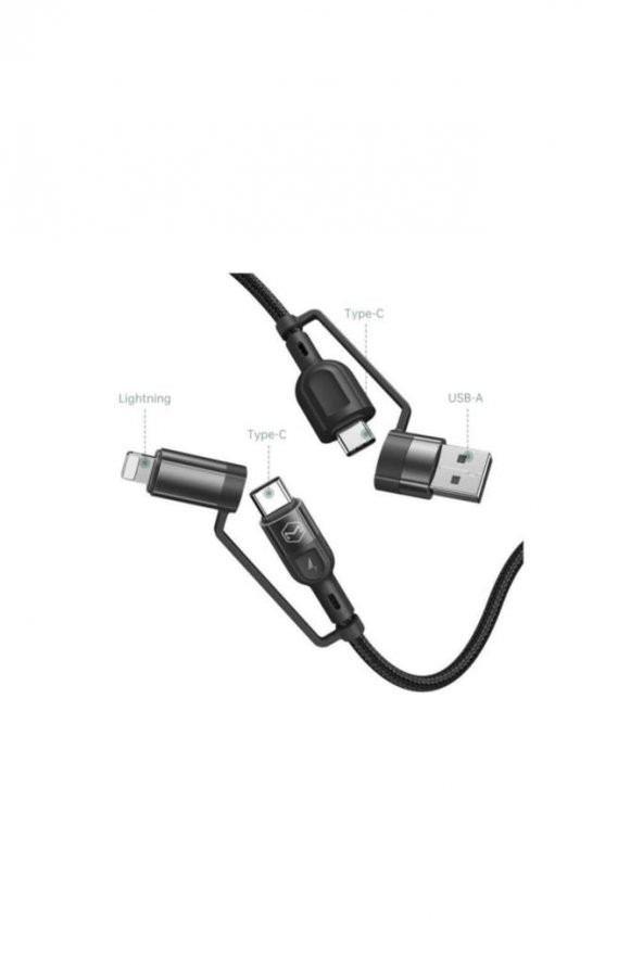 Ca- 8070 Çok Fonksiyonlu 4in1 Hızlı Şarj Ve Data Kablosu 1.2 Metre - 3