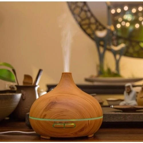 Ultrasonik Aroma Hava Nemlendirici Hava Difüzör Kokulu Uçucu Yağ Difüzör 500 ml Kumandalı Led Işıklı - Resim 9