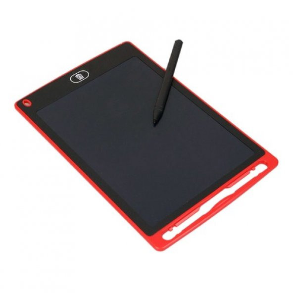 Writing Tablet Lcd 8.5 Inç Dijital Kalemli Çizim Yazı Tahtası Kırmızı