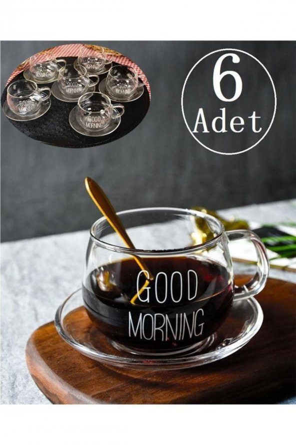 AROW Good Morning Cam Çay Seti 200 Ml 2956