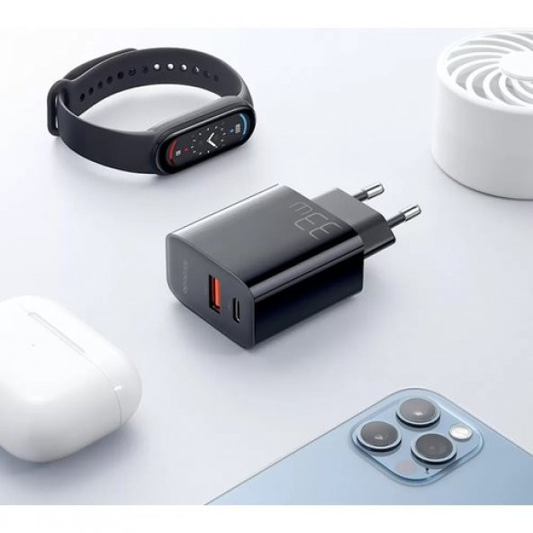 Mcdodo CH-0921 33W 1xpd 1xusb Girişli Hızlı Şarj Adaptörü-Siyah - 2