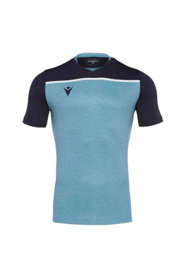 MACRON Erkek V Yaka Tişört Deneb Shırt Col Nav Wht Ss