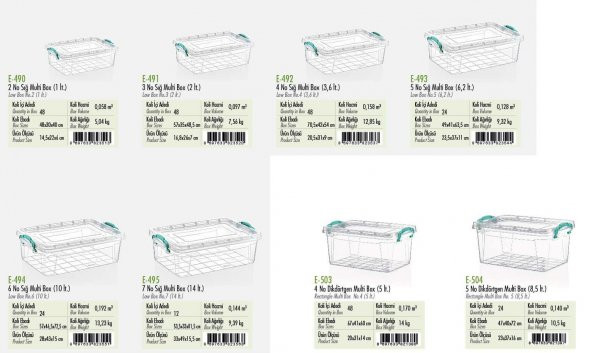 Polytime Şeffaf Kilitli Mutfak Eşya Gıda Saklama Düzenleme Kabı Kutusu - Dikdörtgen - 5 Litre - 4