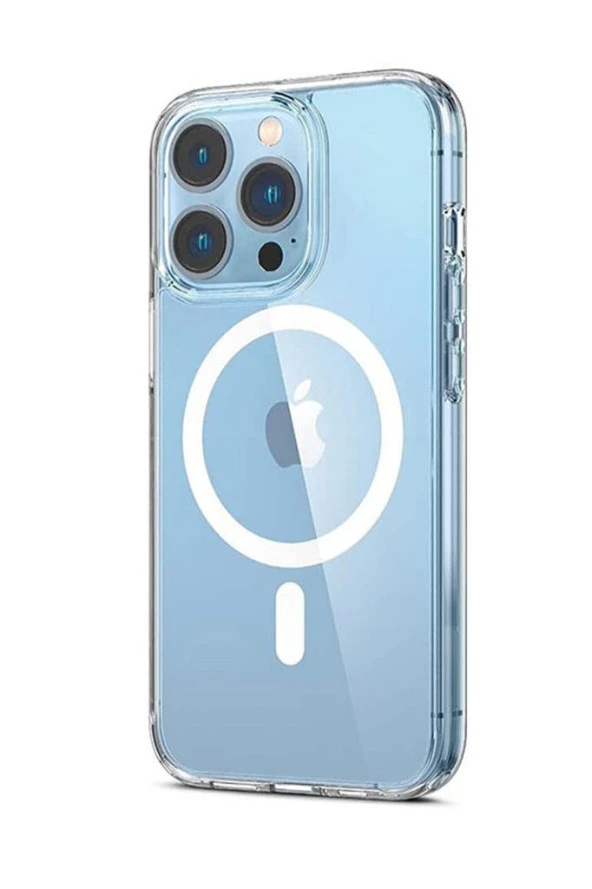 Iphone 12 Pro Max Uyumlu Kuvvetli Magsafe Manyetik Şeffaf Kılıf Pc-1630