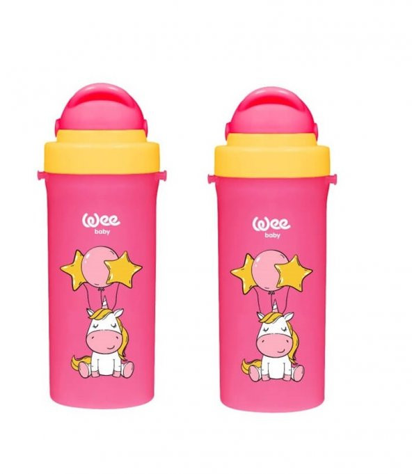Wee Baby Pipetli Bardak Pembe 300ml 2li Paket - 2