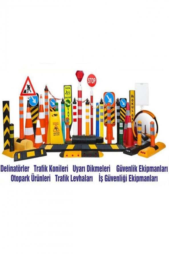 Çift Reflektifli Trafik Konisi 500mm Ecolıght 5 Adet - 3