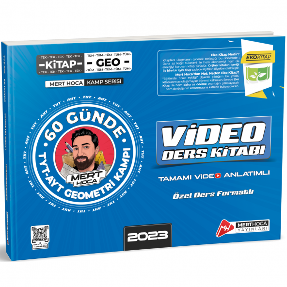 2023 60 Günde Geometri TYT-AYT Geometri Kampı Video Ders Kitabı EKO Mert Hoca Yayınları