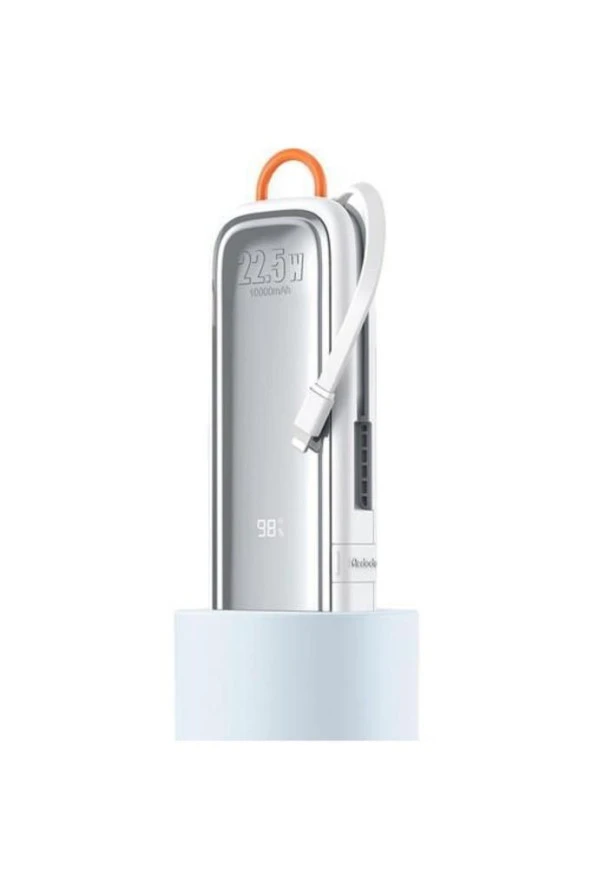 Mc-1160 22.5w 10000 Mah Kablolu Göstergeli@UzunAciklama Powerbank Gümüş - 2