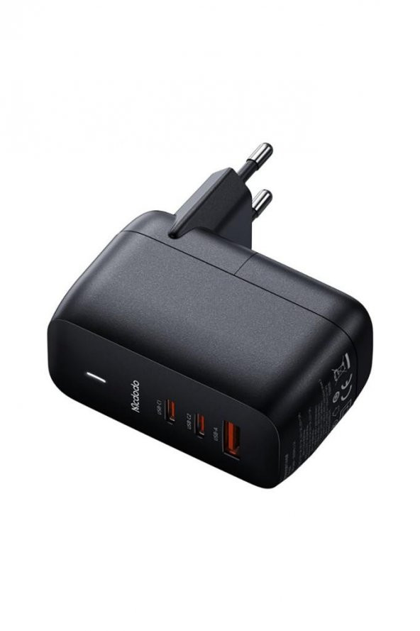 Ch-0291 Gan 65w 2xtype-c 1xusb 3 Girişli Hızlı Şarj Adaptörü - Siyah - 3