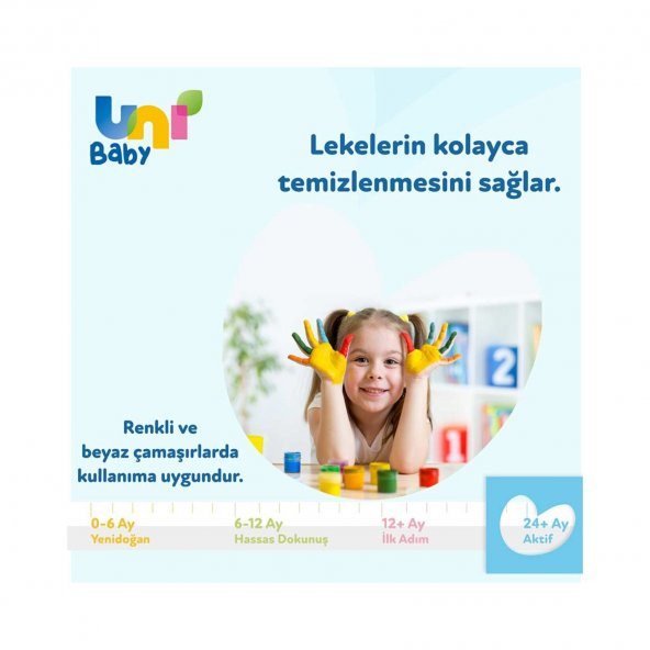 Uni Baby Aktif Sıvı Çamaşır Deterjanı 1500x2 3000 ml - 3
