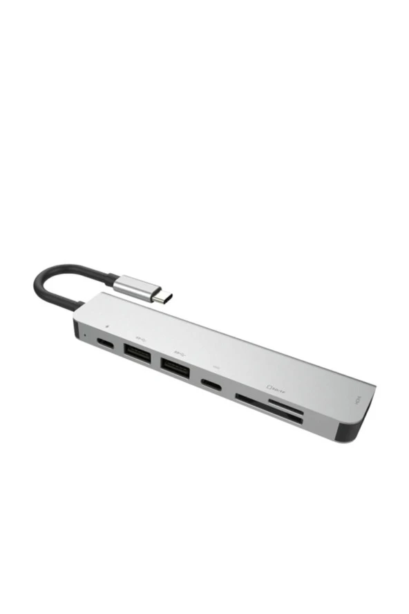 7 In 1 Sd Usb Type-c Hub Hdmı Girişli Macbook Çevirici Çoklayıcı - 4