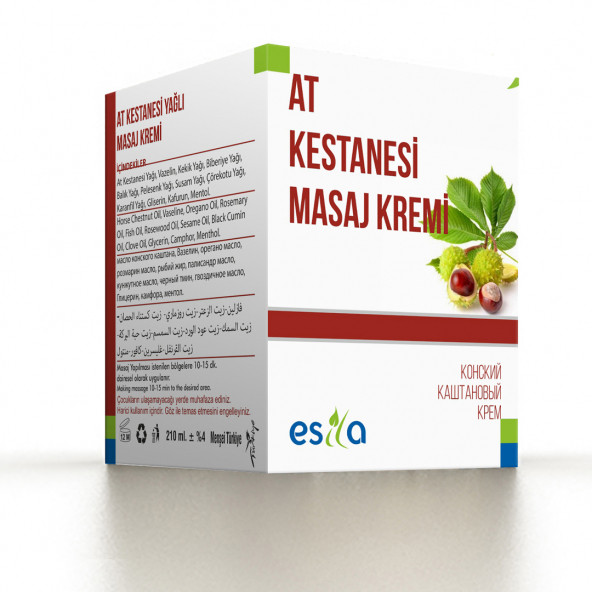 Esila At Kestanesi Yağlı Masaj Kremi 210 ml.