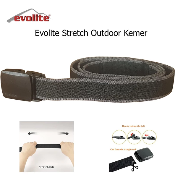 Evolite Streç Kemer  Gri 1.35mt - 3