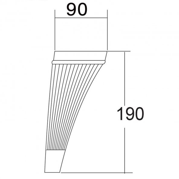 Lüks Mobilya Kanepe Sehpa TV Ünitesi Koltuk Ayağı 19 cm Krem Gold Baza Ayak - 7