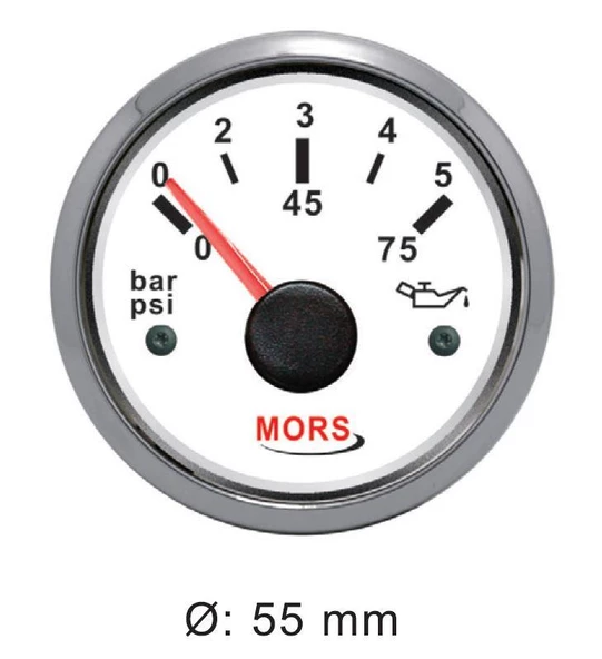 Mors Yağ Göstergesi  Siyah 10bar