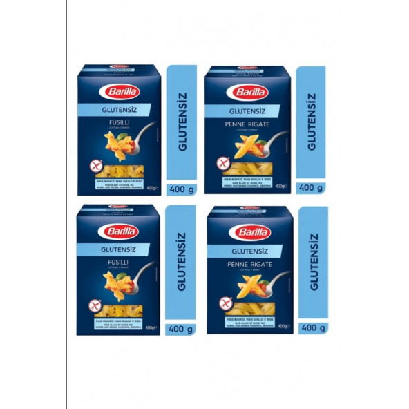 Barilla Glutensiz Fusilli Burgu Makarna 4 Adet
