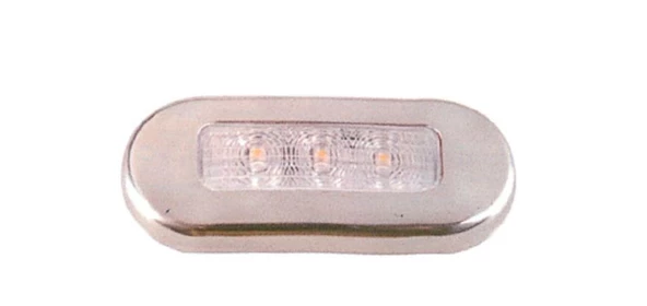 Easterner Krom Çerçeveli Led Merdiven Lambası   24v Mavi