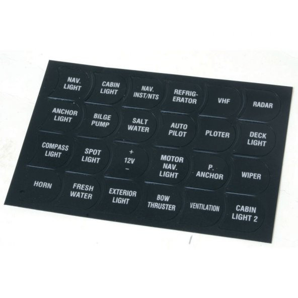 Lalizas Switch Paneller Sticker Seti 24 Parça