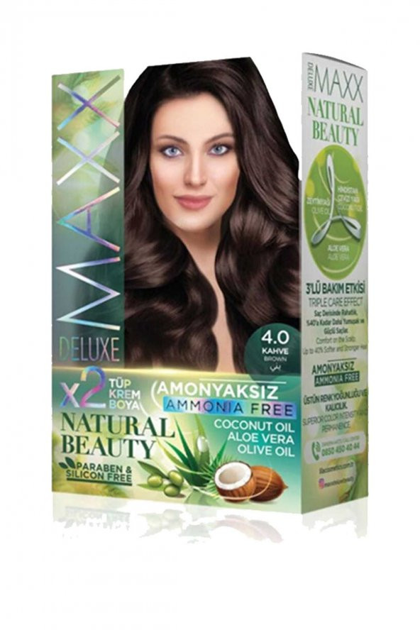 Natural Beauty Amonyaksız Saç Boyası 4.0 Kahve - 4