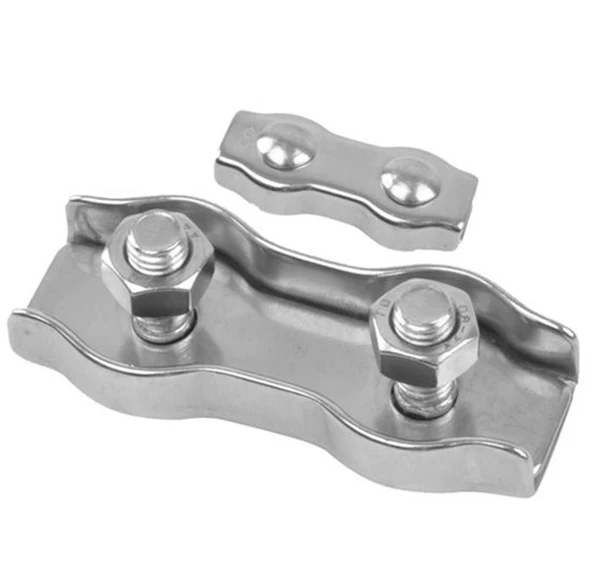 Krom Çift Saçlı Klemens  6mm