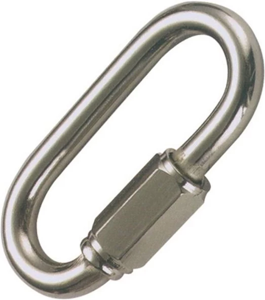 Krom Somunlu Oval Karabina   4mm