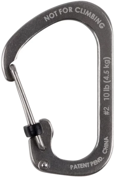 Nite Ize Slide Lock 2 Karabina Gümüş - Resim 2