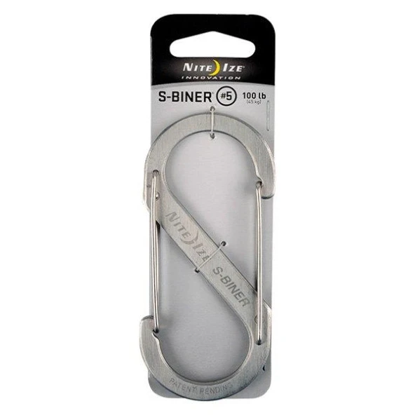 Nite Ize S-Biner Karabina #5 Çelik ürün görseli