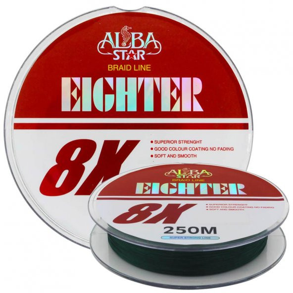 Albastar Eighter 8x İp Misina 250mt   0.16mm