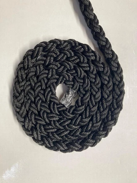 Çekim Halat 8 Kollu Yüzen Venüs Halat Siyah  20mm