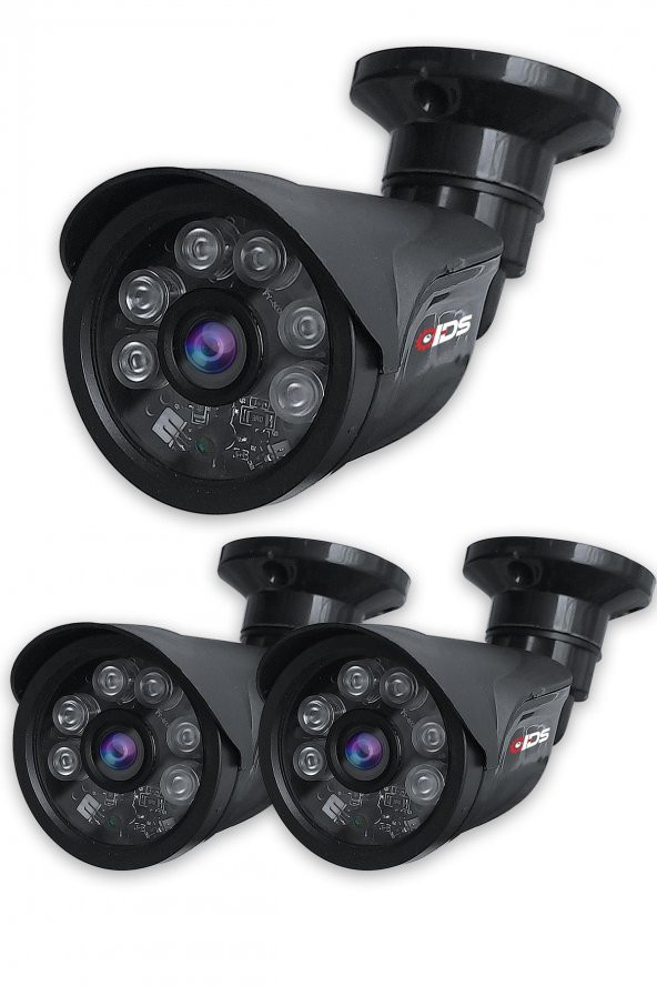 IDS - 5MP Lensli 1080P FullHD AHD Güvenlik Kamerası Gece Görüşlü Su Geçirmez 2015-BLACK-3