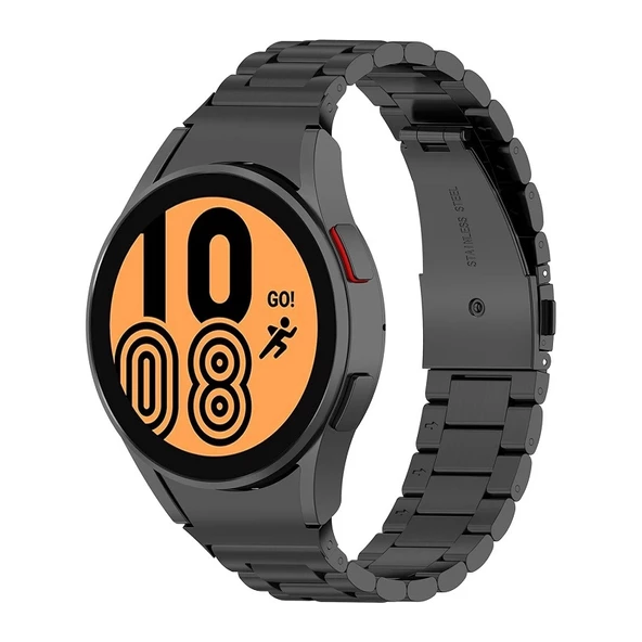 Samsung Galaxy Watch 4 5 6 7 FE 40 44 Classic 42 43 46 47 mm Kordon 1-1 Uyumlu Klipsli Metal Kordon 04 - 2