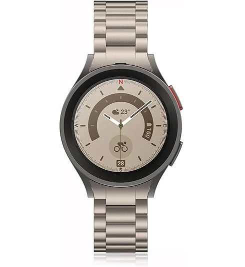 Samsung Galaxy Watch 4 5 6 7 FE 40 44 Classic 42 43 46 47 mm Kordon 1-1 Uyumlu Klipsli Metal Kordon 04 - 11