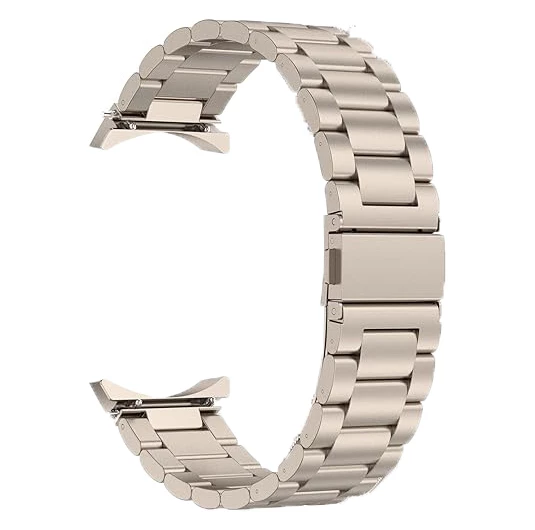 Samsung Galaxy Watch 4 5 6 7 FE 40 44 Classic 42 43 46 47 mm Kordon 1-1 Uyumlu Klipsli Metal Kordon 04 - 5