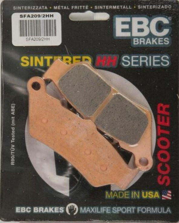 Ebc Sfa209/2Hh 2001-2003 BMW C1 Ön Fren Balatası Sinterli Balata - 1