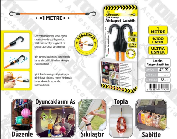 Automix Bagaj Lastiği 100cm - 2