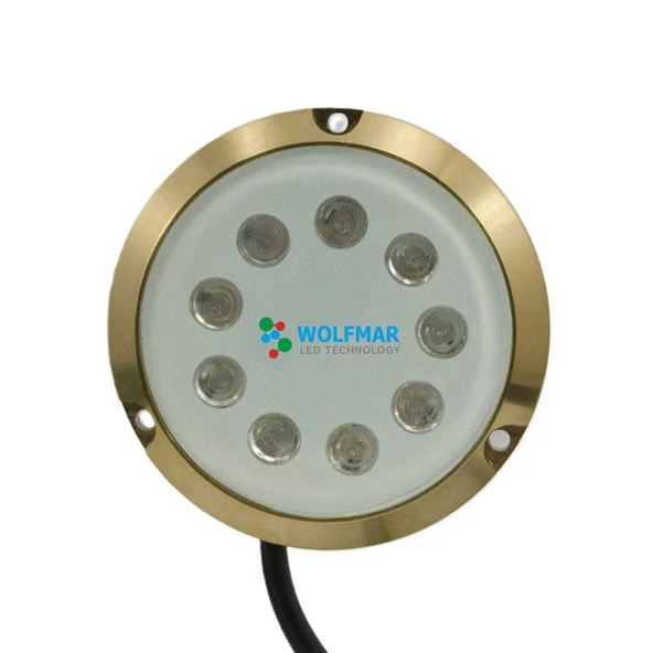 Wolfmar Bronz Su Altı Lambası 40w 9-30v   Yeşil ürün görseli 1