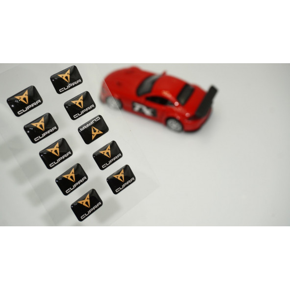 Seat Cupra Logo 3D Cam Açma Torpido Konsol Ayna Çıkartma Seti ürün görseli