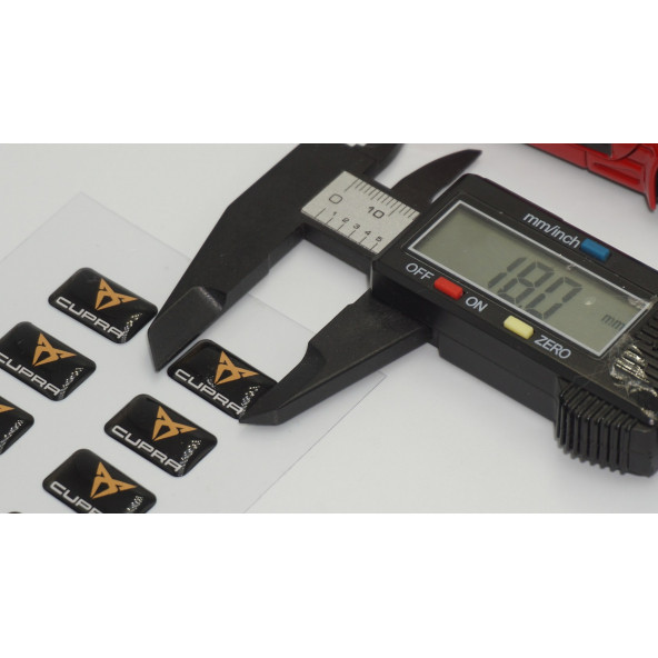 Seat Cupra Logo 3D Cam Açma Torpido Konsol Ayna Çıkartma Seti - Resim 4