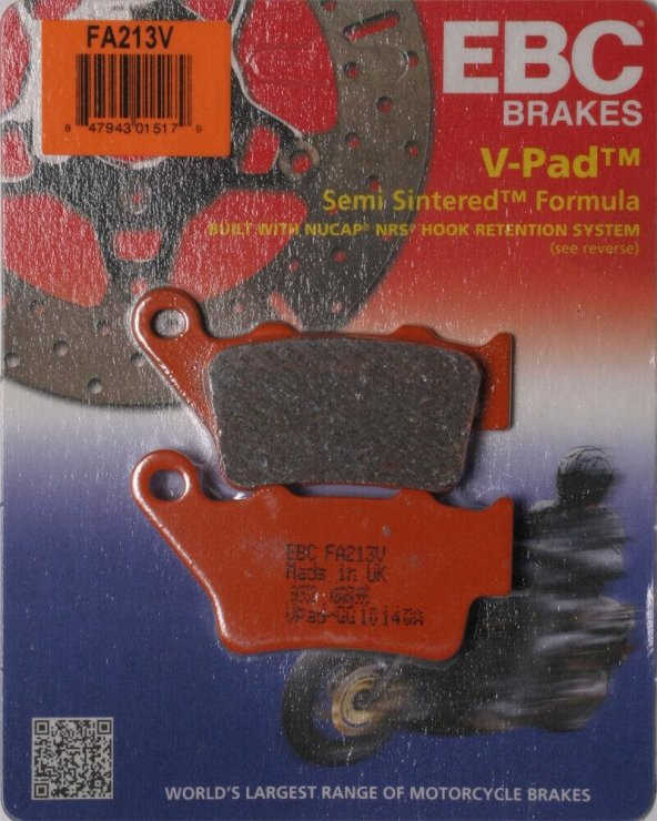 Ebc Fa213V 1993-2000 BMW F 650 Arka Fren Balatası Yarı Sinterli Balata